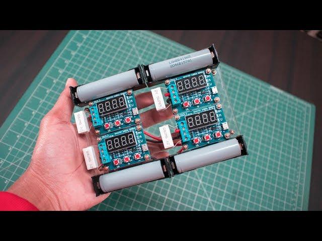 DIY 4 x 18650 Battery Capacity Tester