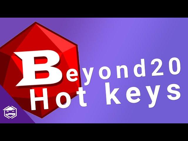 How to use Beyond20 Hot Keys