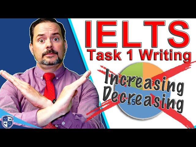 IELTS Task 1 Pie Graph Do NOT Write Increasing or Decreasing!