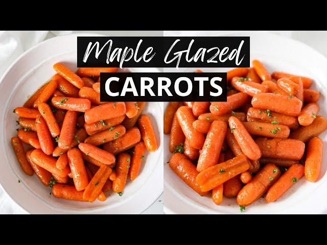 The BEST Maple Glazed Carrots | 15-Minute Instant Pot Carrots Recipe!