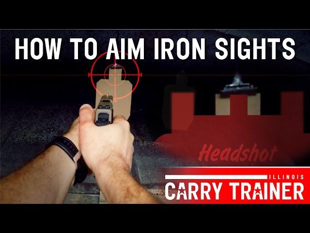 How to Aim Iron Sights on a Pistol | Episode #12