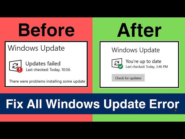 How To Fix All Windows Update Error Problems In Windows 11/10 (2024)