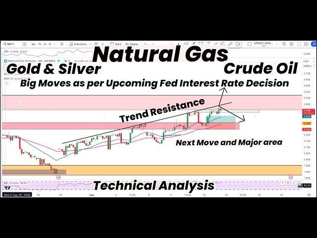 Natural Gas Trend Resistance | Big Moves as Per Fed Interest rate | Gold | Silver|Crude Oil|Forecast