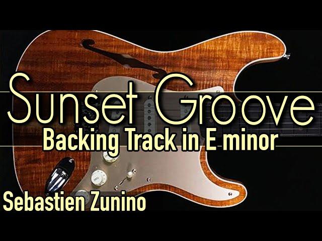 Sunset Groove Backing Track in E minor