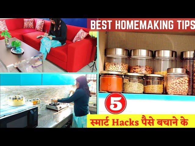 5 Best Homemaking Tips | Home and Kitchen Organization | How to save Money