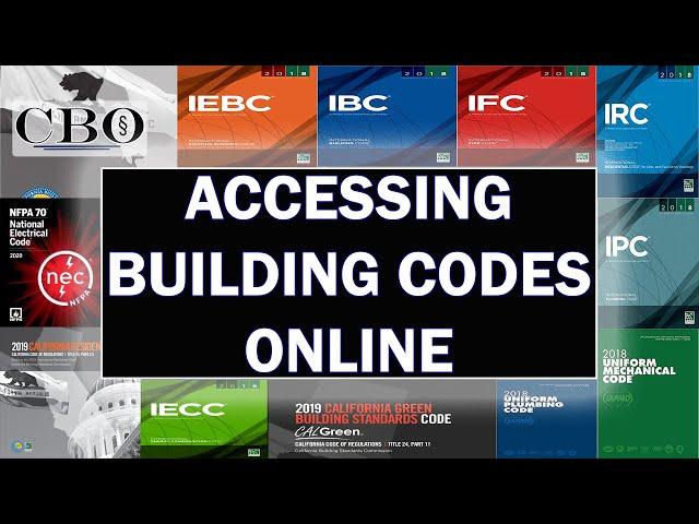 Accessing Building Codes Online.