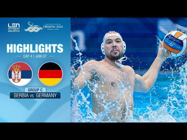 Serbia vs. Germany Highlights | Group C | European Water Polo Championships 2024