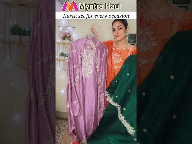 FESTIVE kurta set haul | Myntra kurta set | Myntra haul  #myntrahaul