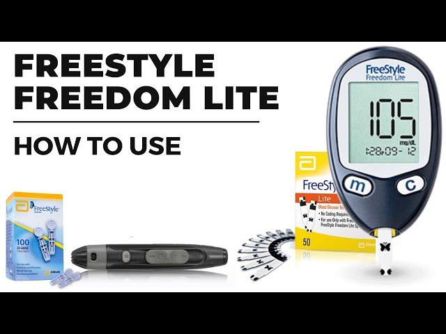 Check blood sugar with FreeStyle Freedom Lite meter