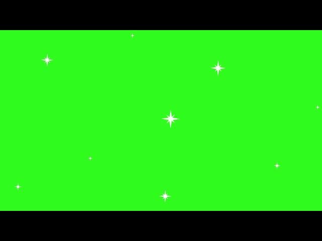 Star Twinkle Effect Green Screen | Cartoon Style | Goolee Animation