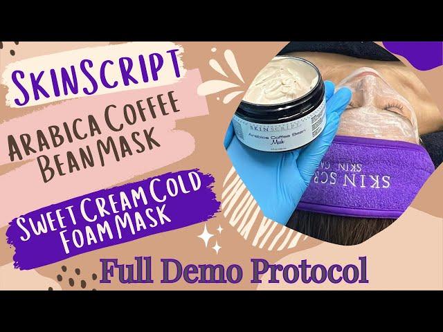 SkinScript Double Mask Protocol|Arabica coffee Bean & Sweet Cream Cold Foam Mask