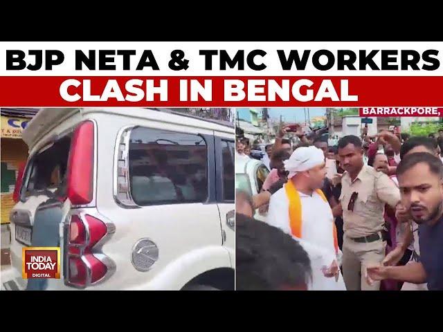 BJP & TMC Faceoff In Barrackpore, West Bengal | BJP Neta & TMC Workers Clash In WB | 2024 Elections