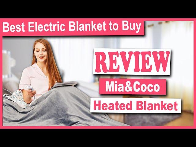 Mia&Coco Electric Heated Blanket Throw Flannel Sherpa Review - Best Electric Blanket to Buy