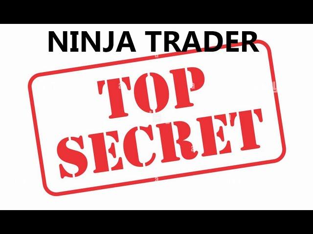 DO YOU WANT TO KNOW A SECRET? / Ninja Trader 8 Best Strategy for Trading