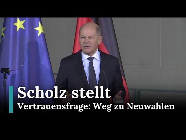 Scholz fordert Vertrauensfrage auf Weg zu Neuwahlen |Nachrichten Heute | Republic News Deutsch |AC15