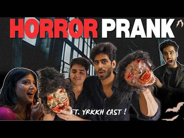 Scary Prank on YRKKH Cast | Chaos on set!! Ft.Rishabh & Manthan