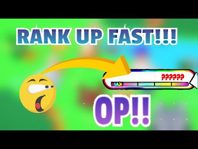 HOW TO RANK UP SUPER FAST!! Roblox Pet Simulator x