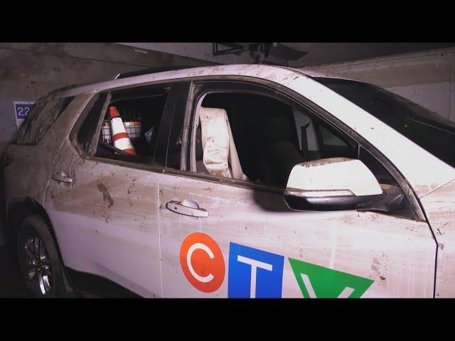 CTV Montreal sets up makeshift studio after massive flooding from water main break