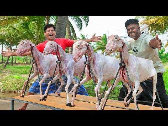 MUTTON MANDHI | 4 Full Goat Arabian Steam Mandhi Recipe | Full Goat Madhi