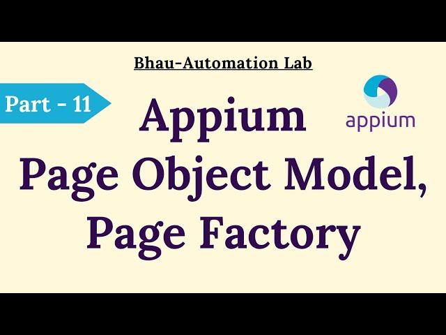 appium android automation | software testing | page object model | page factory  #appium part-11