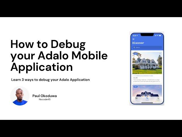 How to debug your Adalo mobile application