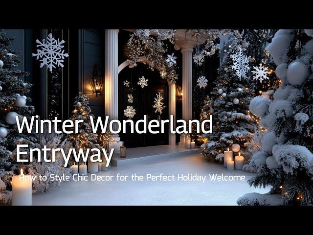 Elegant Winter Wonderland Entryway Designs: How to Style Chic Decor for the Perfect Holiday Welcome