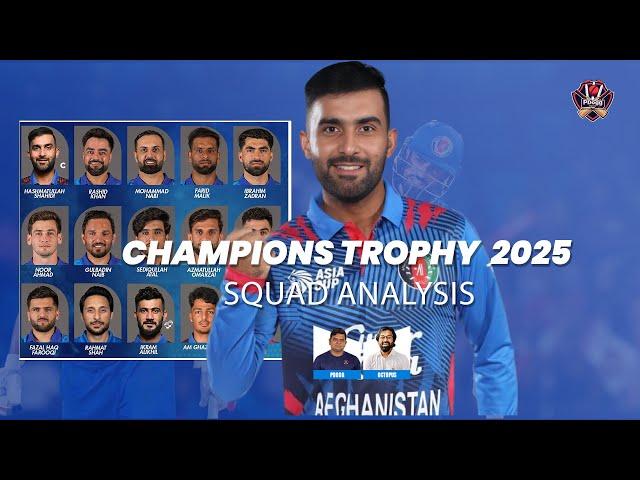 Champions Trophy  2025 Squad Analysis team Afganistan|Pdoggspeaks