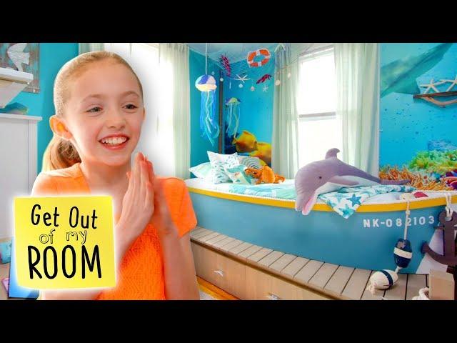 Girl Gets Ocean-Themed Room Makeover! | Get Out Of My Room