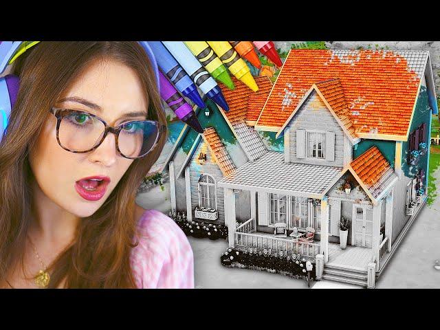 i tried the coloring book challenge in the sims 4