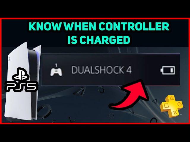 PS5 HOW TO KNOW WHEN CONTROLLER IS CHARGED EASY NEW!