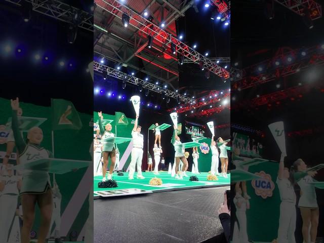The University of South Florida Game Day National Champions 2025  #cheerleading #stunt