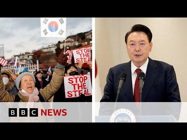 Attempt to arrest South Korea president suspended after dramatic standoff | BBC News