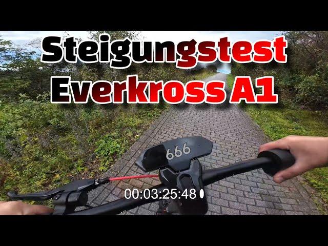 Evercross A1 Steigungstest