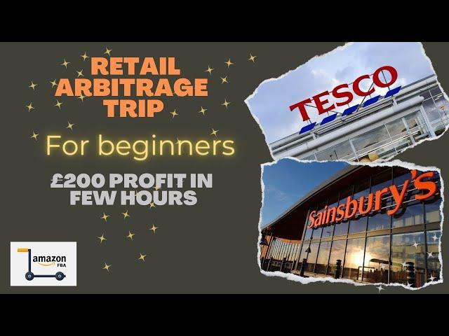 Realistic Retail Arbitrage Trip - For Beginners - Visiting Local Stores - £200 in profit