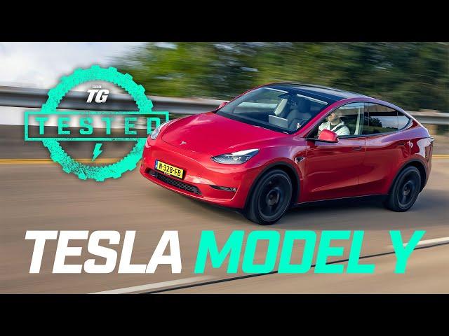 Tesla Model Y 2022 Review: 0-60mph, ride, handling, tech, charging & range | Top Gear Tested