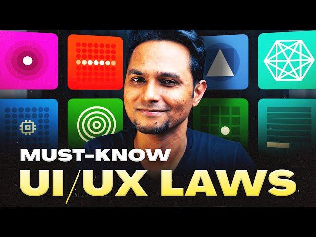 12 UI/UX Laws You MUST KNOW  | Become a UI/UX Designer in 2024 | Saptarshi Prakash