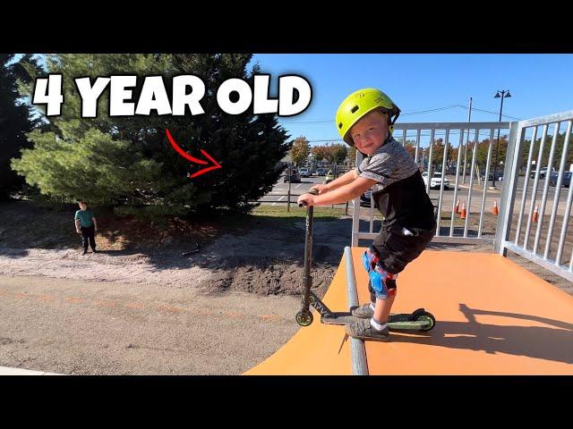 AWESOME 4 YEAR OLD SCOOTER KID!