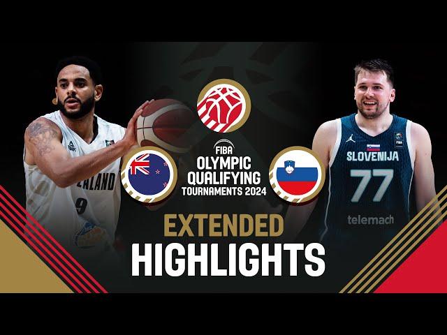 New Zealand  vs Slovenia  | Extended Highlights | FIBA OQT 2024 Greece