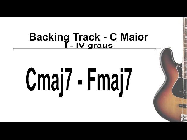 Cmaj7 Fmaj7 backing track - Bossa Nova Style(110bpm)