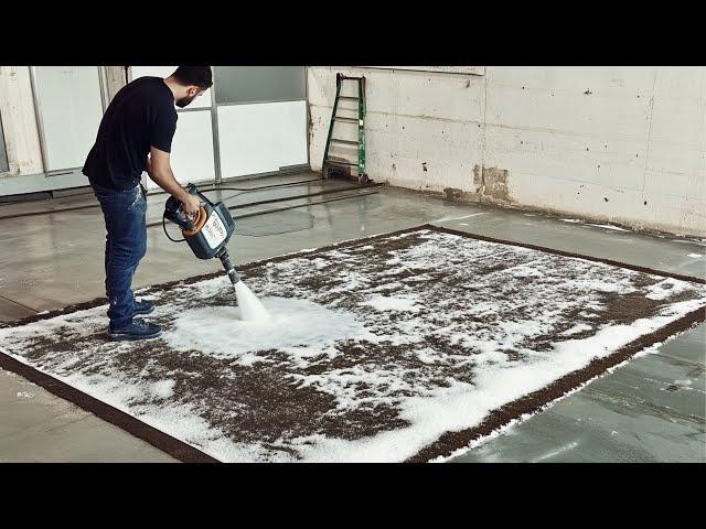 Men Use Never Seen Before Technique to Clean EXTREMELY DIRTY Carpet @change-cleaning-service-center