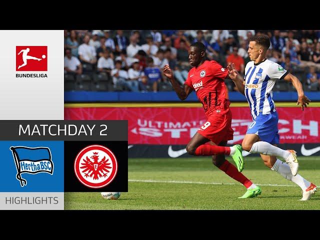 Hertha Berlin - Eintracht Frankfurt 1-1 | Highlights | Matchday 2 – Bundesliga 2022/23