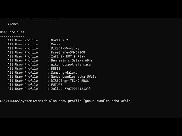 how to hack WIFI PASSWORD using CMD