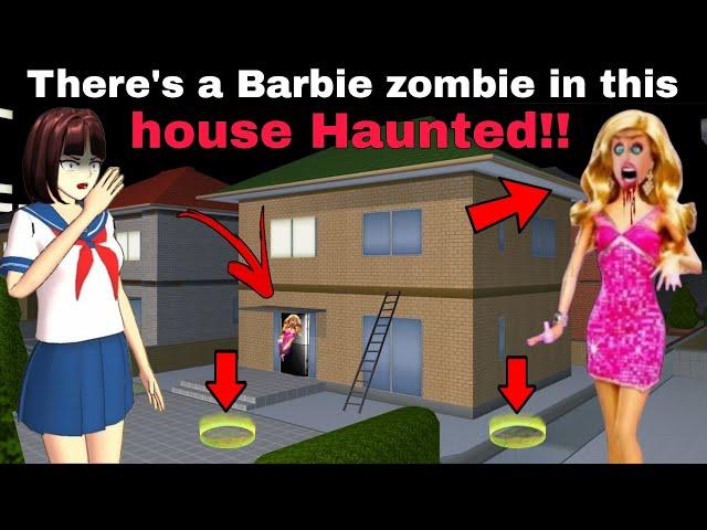 The secret of Barbie zombie inside the closed house Secrets HORROR SAKURA SCHOOL SIMULATOR