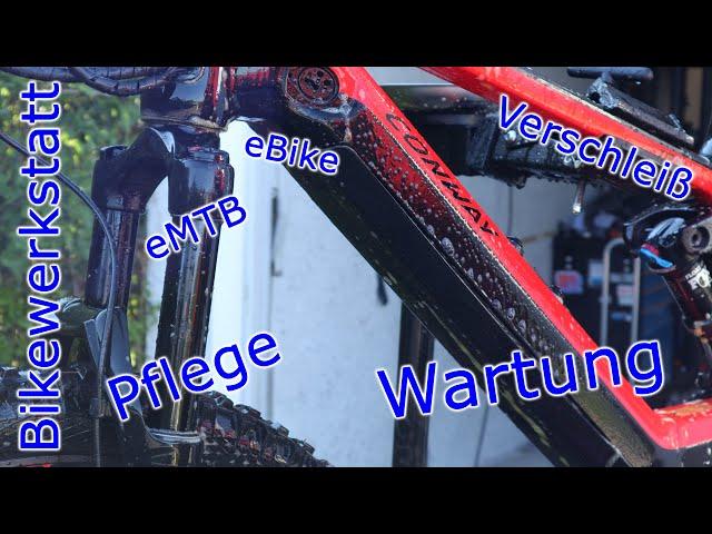 Bikepflege, Verschleiß prüfen, kleine Wartung am eMTB/eBike