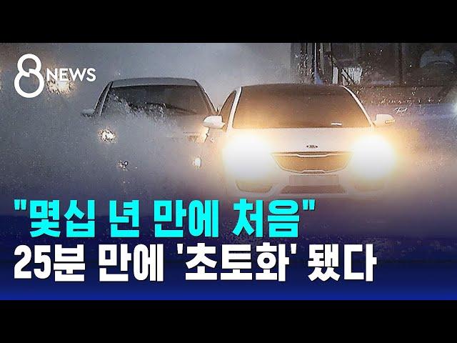 "몇십 년 만에 처음"…25분 만에 '초토화' 됐다 / SBS 8뉴스