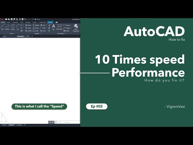 Autocad slow and poor performance, mouse lag, crashes, freezes in Autocad | Ep 02