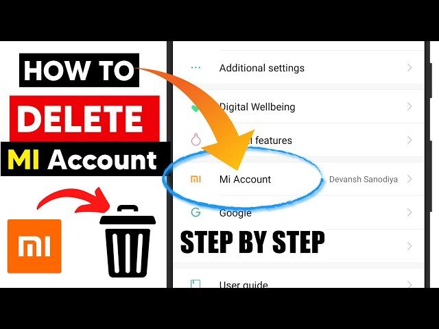 How to Delete Mi Account Permanently? | How to remove mi account | Mi account delete kaise karen?