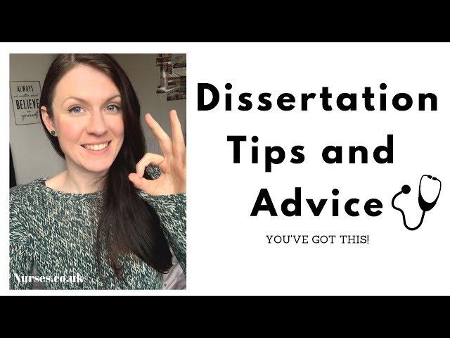 Tips for starting and writing your Dissertation