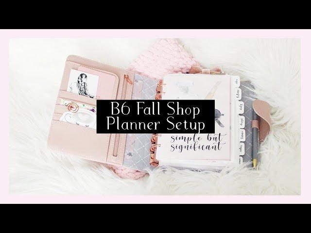 Kikki.K B6 Vintage Rose Fall Setup | Shop Planner Flipthrough 2020