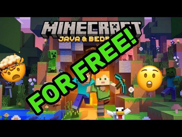 How to get Minecraft java or bedrock for free! (2024)